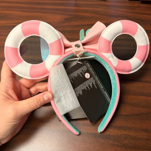 Disney x Loungefly Ears Pool Float Cruise Summer Removable Bow - Picture 2 of 3